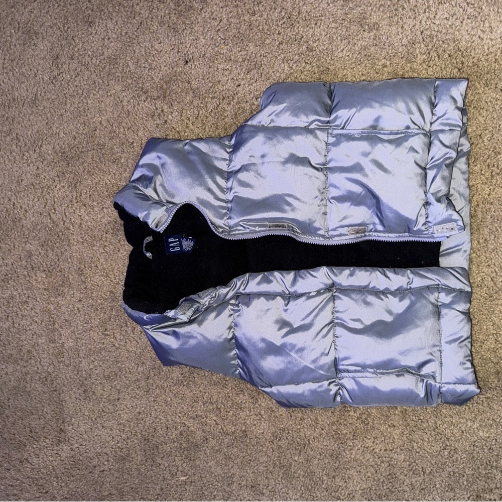GAP Silver Quilted Puffer Coat for Winter